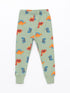 LC Waikiki Crew Neck Long Sleeve Printed Baby Boy Pajamas Set 2-Pack